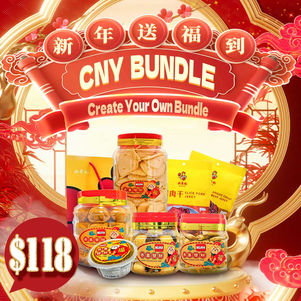 Festive Lunar New Year Snack Set – Assorted Cookies, Chips & Jerky with Free Shipping – $118