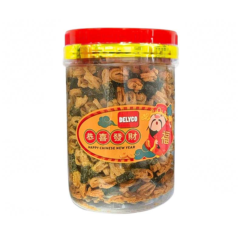 Salted Egg Seaweed Fatt Chai Fish Snack 咸蛋发财鱼丝 180g Crispy Salted Egg Fish & Seaweed Treat Lunar New Year Snack
