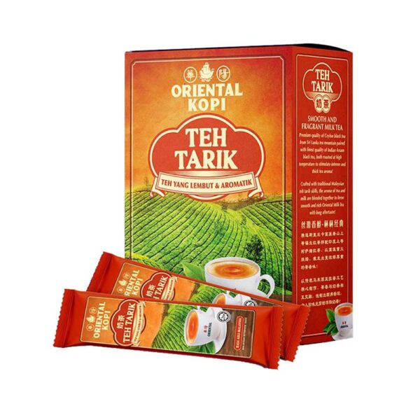 Oriental Kopi Teh Tarik 40g x 10 sachets - Premium Ceylon & Assam black tea with milk for authentic Malaysian drink
