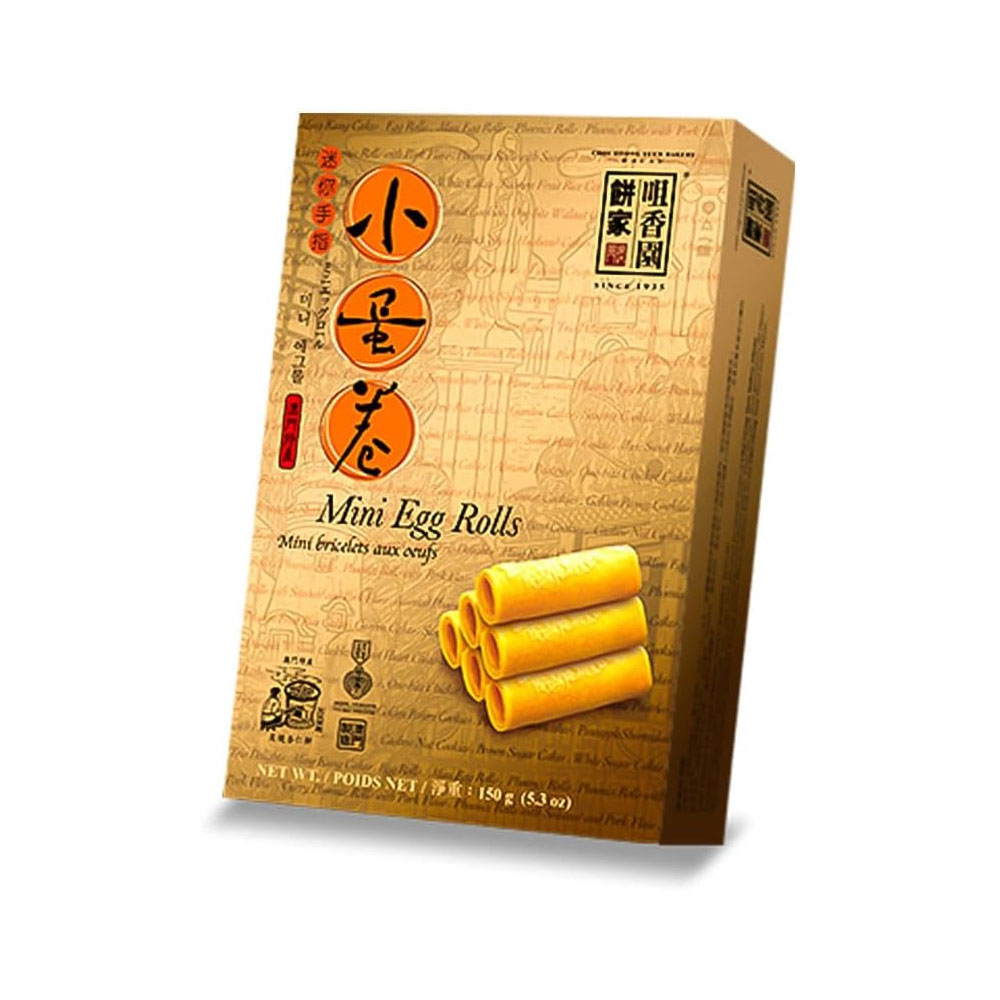 Choi Heong Yuen Mini Egg Rolls  咀香园小蛋卷 150g– Traditional Crispy Chinese Egg Rolls