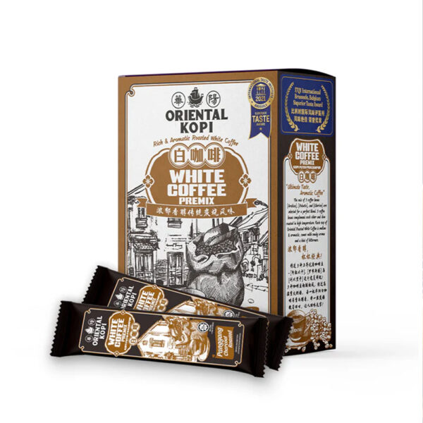 Oriental Kopi Charcoal Roasted White Coffee - 40g sachets - Instant White Coffee from Malaysia.